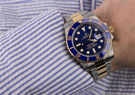 rolex submariner on wrist